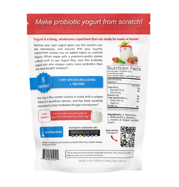 Cutting Edge Cultures | Yogurt Plus starter