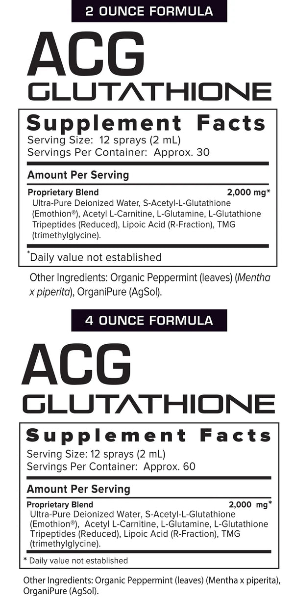 Results RNA - ACG Glutathione Extra Strength 4floz (120ml)
