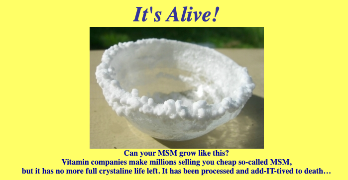 Mr Oxygen's OxySulfur 453.6 grams - 16 oz (MSM)