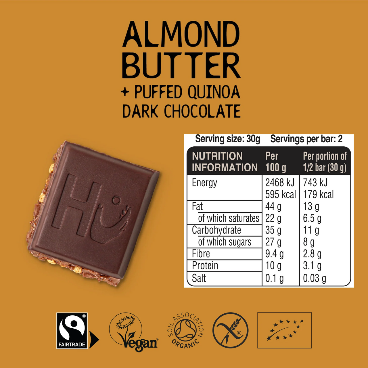 Hu Chocolate - Almond Butter + Crispy Quinoa