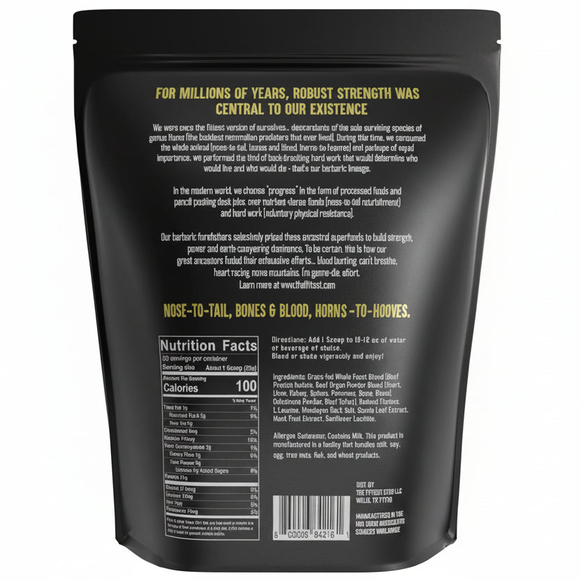 The Fittest - The Whole Feast, Grass-Fed Nose-to-Tail Protein Blend, Butter Vanilla Flavour (780g)