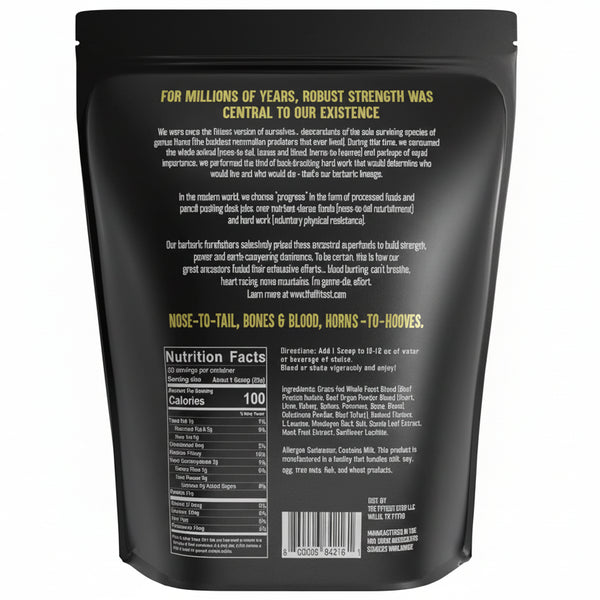 The Fittest - The Whole Feast, Grass-Fed Nose-to-Tail Protein Blend, Butter Vanilla Flavour (780g)