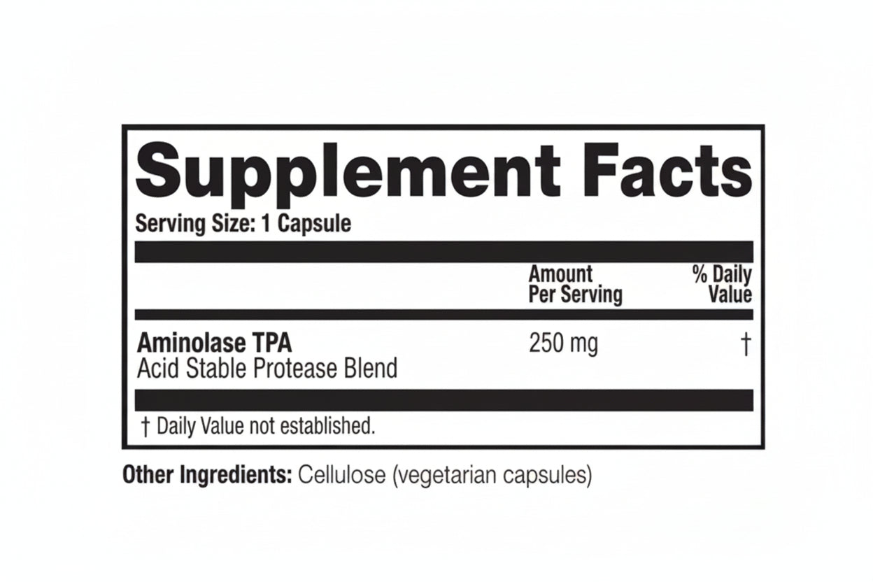 Arthur Andrew Medical - Aminolase TPA | Protein Digestion Support (90caps)
