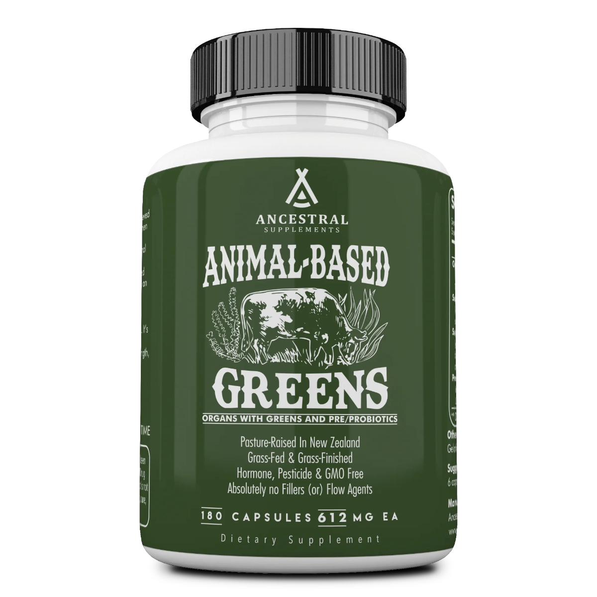 Ancestral Supplements - Animal-Based Greens 180caps 612mg