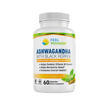 Thumbnail for Feel Younger - Organic Ashwagandha 1300mg 60caps