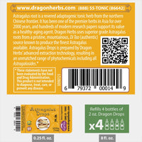 Thumbnail for Dragon Herbs - Astragalus Mini Drops 0.25oz (7.5ml)