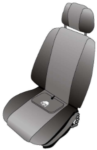 1 x Earthing auto/car Seat Pad (can also be used as a mouse mat)