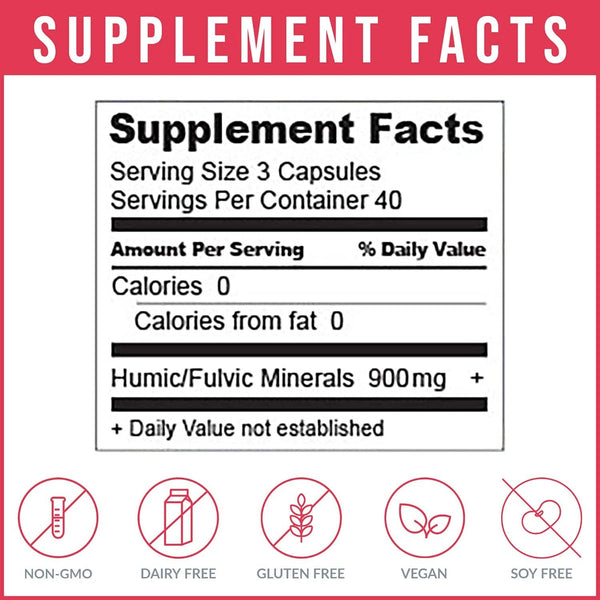 Body Ecology - Ancient Earth Minerals - Humic & Fulvic Mineral Complex (120caps)