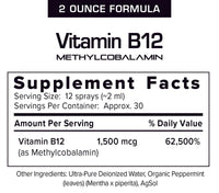 Thumbnail for Results RNA - Vitamin B12 Extra Strength 2floz (60ml)