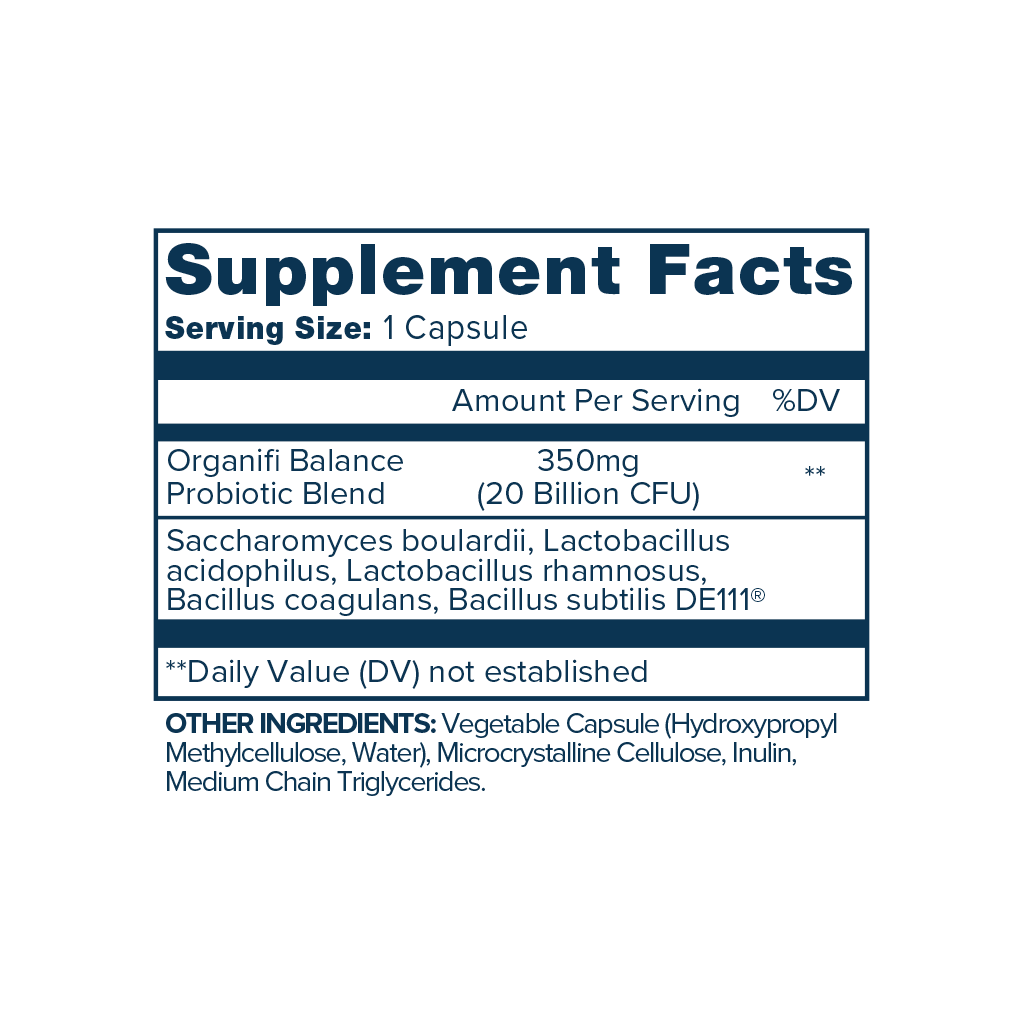 Organifi - Biotic Balance Probiotic - 30 Caps