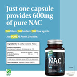Thumbnail for Nature Provides - NAC N-Acetyl Cysteine (Free-form & 100% Pure) - 120 capsules