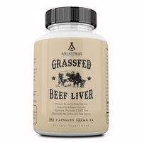 Thumbnail for Ancestral Supplements - Grass Fed Desiccated Beef Liver 180 Caps 500mg