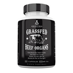 Ancestral Supplements - Grass Fed Desiccated Beef Organs (Liver, Heart, Kidney, Pancreas, Spleen) 180caps 500mg