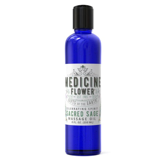 Medicine Flower Sacred Sage® Massage Oil 8oz 240ml