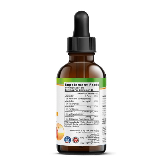 Feel Younger - Sublingual B Complex Vitamin B12 1200mcg 60ml