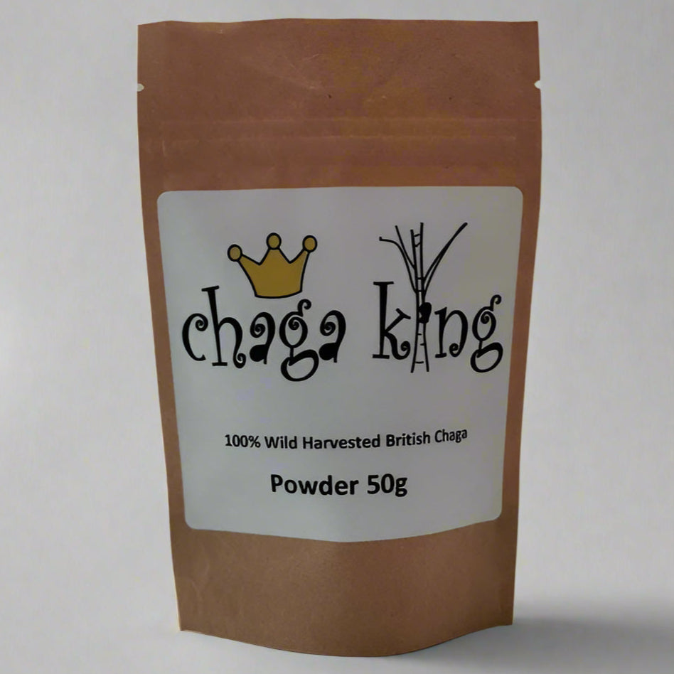 Wild Chaga King Powder 50g (100% British Wild Chaga Powder)