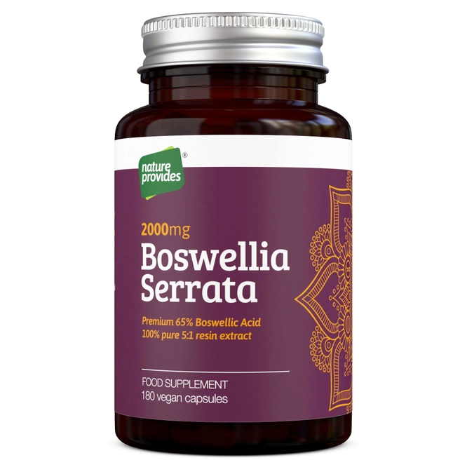 Boswellia Serrata 5:1 Extract 2000mg - 180 VEGAN CAPSULES