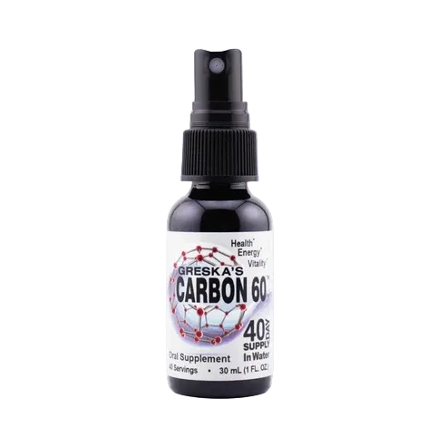 Greska’s Carbon 60 – C60 in Distilled Water (30ml /40-Day Supply)