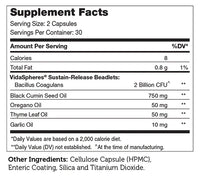 Thumbnail for Zahler - CandAid Probiotics 60 capsules | Intestinal Health and Yeast Balance with Oregano and Garlic