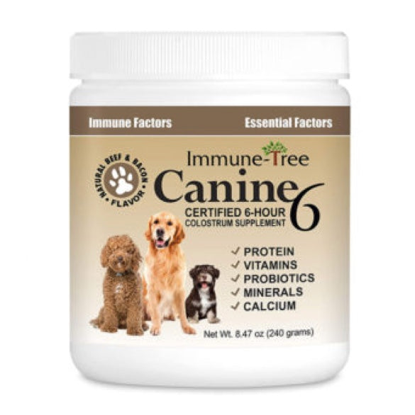 Immune Tree - Canine6 Natural Colostrum 8.47oz (Beef & Bacon)