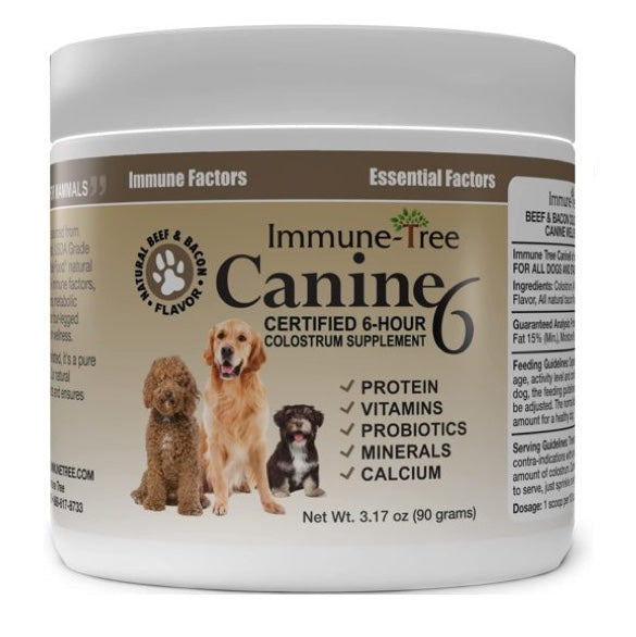 Immune Tree - Canine6 Natural Colostrum 3.17oz (Beef & Bacon)