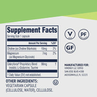 Thumbnail for Vimergy Herbs - Celeryforce 60caps (Magnesium Glycinate, Inositol, L-Glutamine, L-Taurine, and Choline)