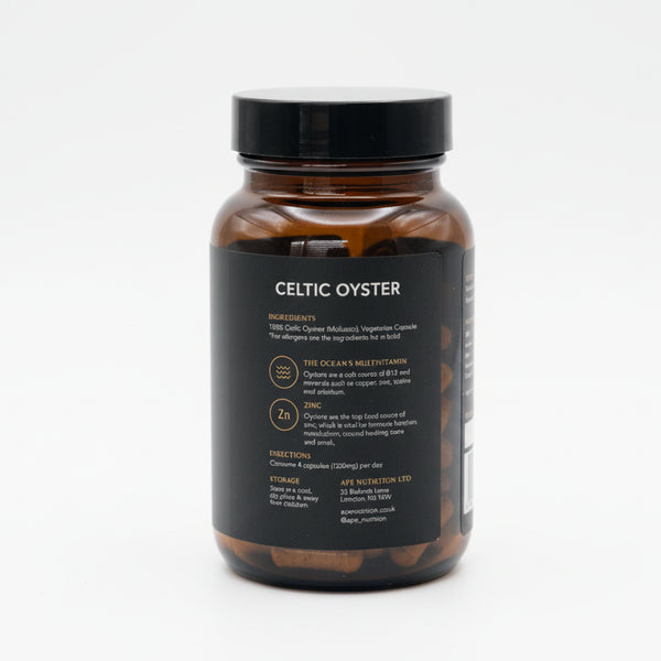 APE Nutrition - Celtic Oysters - Freeze-Dried Whole Oyster Capsules (120caps)