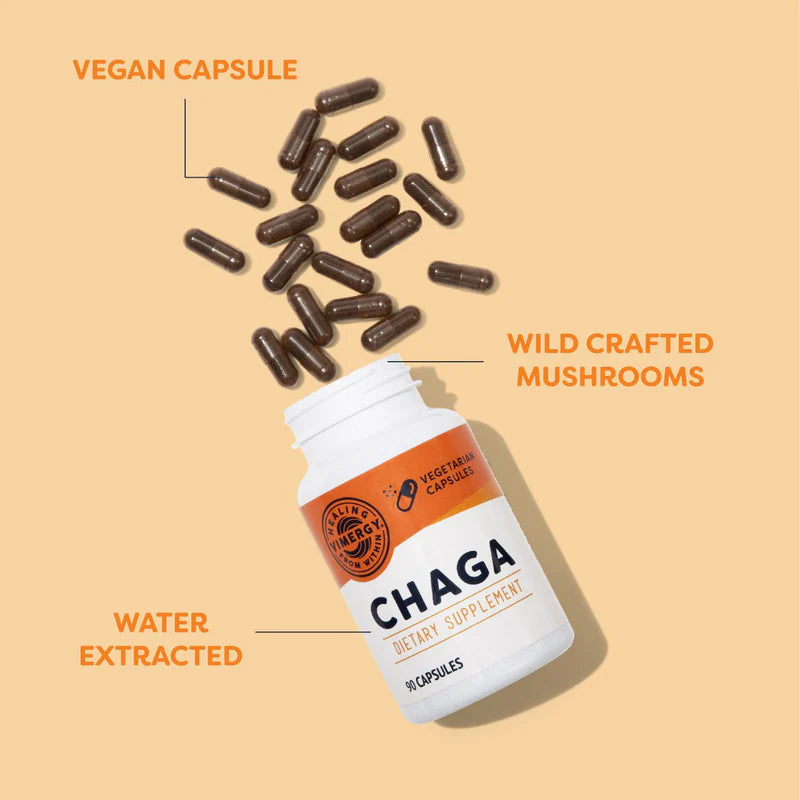 Vimergy Herbs - Organic Chaga Capsules (90caps)