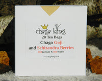 Thumbnail for Wild Chaga King - Chaga Goji and Schizandra Berry - Teabags (20) (100% British Wild Chaga)