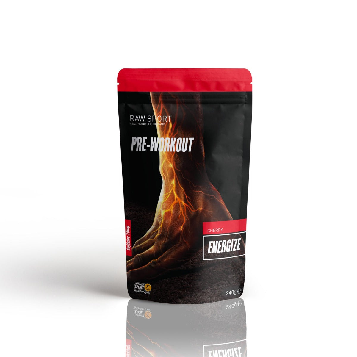 Raw Sport - Energize Pre Workout Cherry 240g