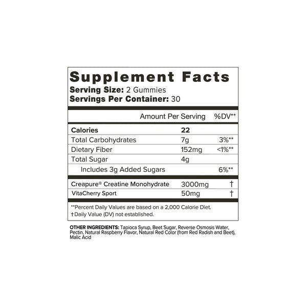 Organifi - Creatine Cherry Chews (60 gummies / 30 servings)