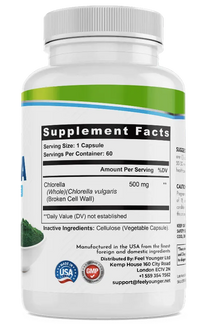 Thumbnail for Feel Younger - Chlorella 500mg 60caps