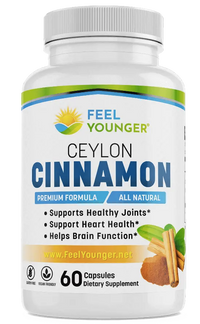 Thumbnail for Feel Younger - Ceylon Cinnamon 1200mg 60caps