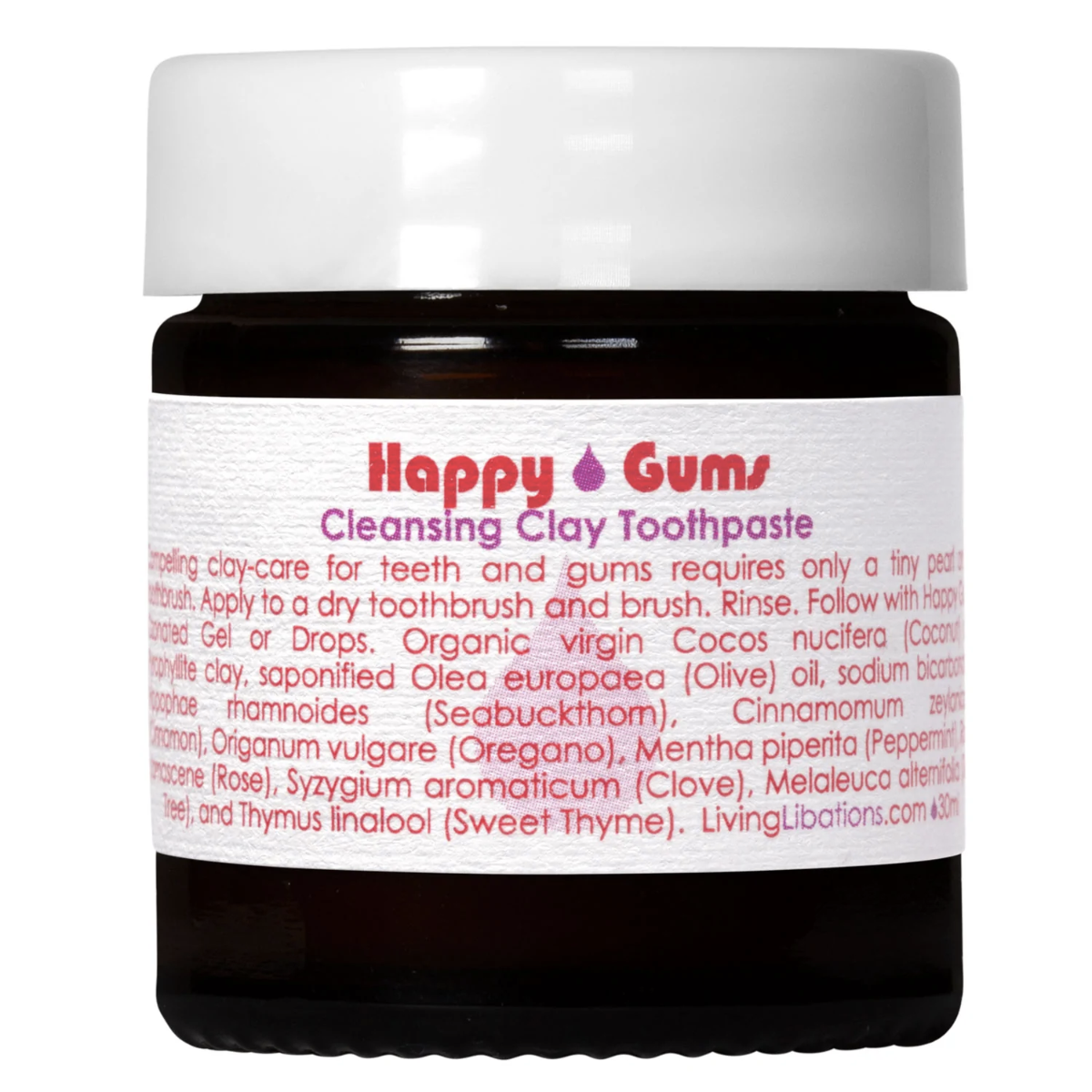 Living Libations Happy Healthy Gums Clay Toothpaste 30ml