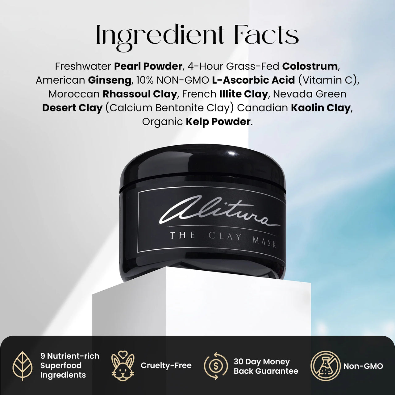 Alitura - Clay Mask | Mineral-Rich Detoxifying Facial Mask (200g)