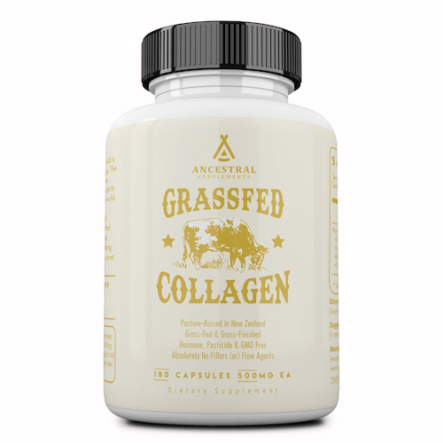 Ancestral Supplements - Grass Fed Living Collagen 180caps 500mg