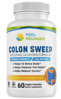 Thumbnail for Feel Younger - Colon Sweep Intestinal Cleansing Formula 60caps