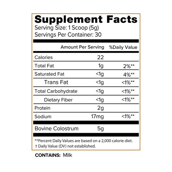 Organifi - Grass-Fed Bovine Colostrum Powder (150g/30 Servings)