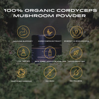 Thumbnail for APE Nutrition - Organic Cordyceps Mushroom Powder | Concentrated Extract (40g)