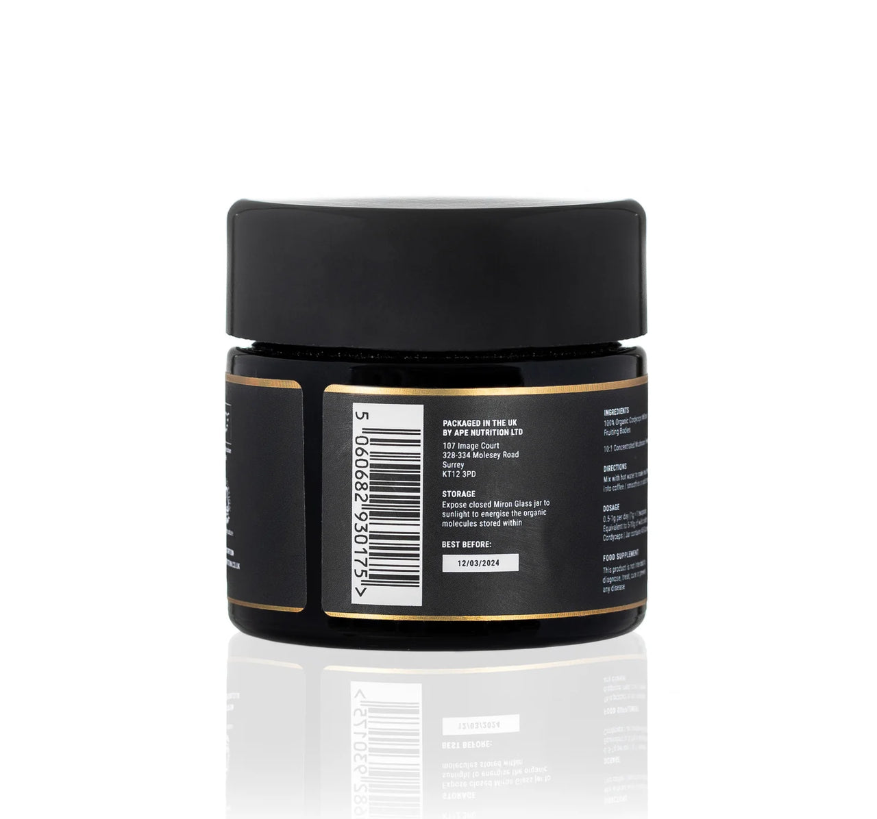 APE Nutrition - Organic Cordyceps Mushroom Powder | Concentrated Extract (40g)