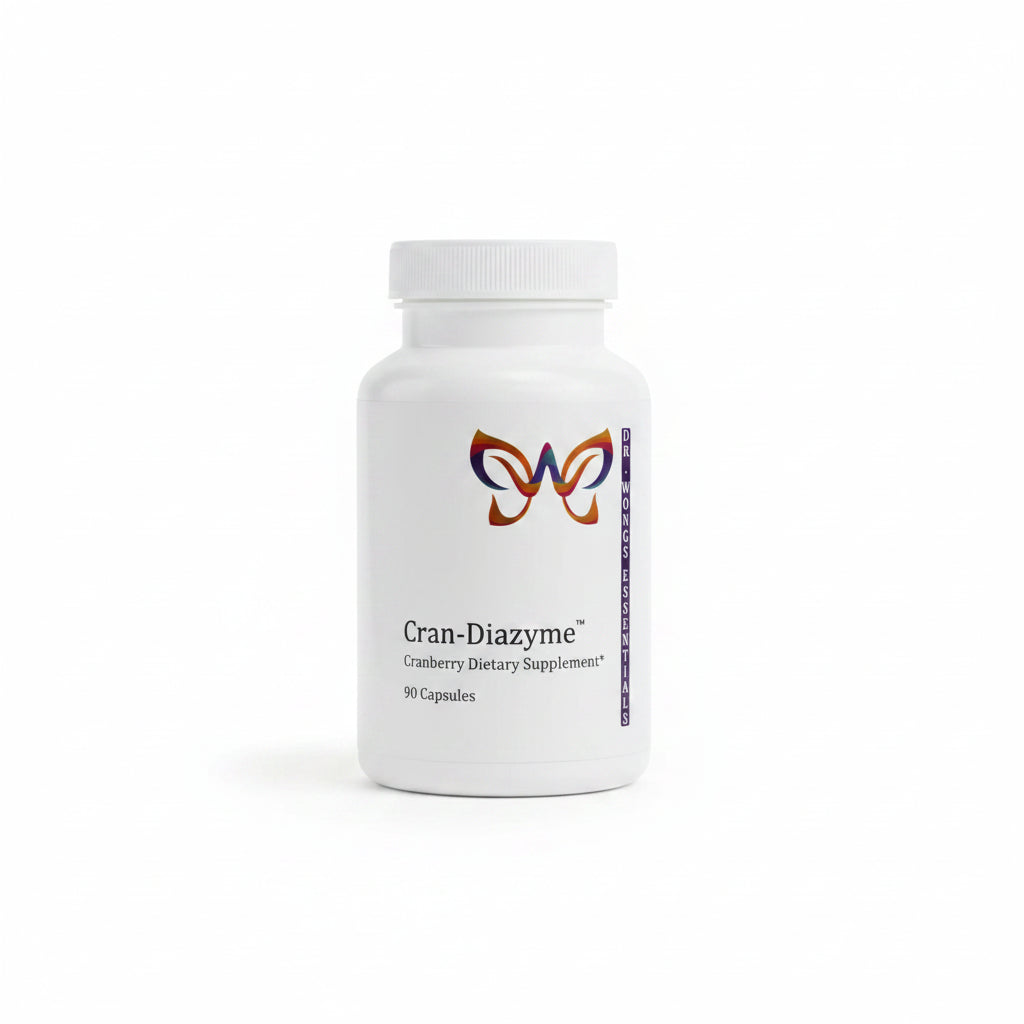 Dr Wong's WAM Essentials – Cran-Diazyme™ (90caps) | Cranberry Extract with Diastase & Serrapeptidase Enzymes