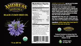 Thumbnail for Andreas Seed Oils - Organic Black Cumin Seed Oil (207ml/7floz)