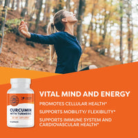 Thumbnail for Vimergy Herbs - Curcumin with Turmeric 90caps
