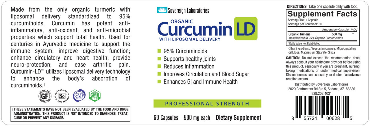 Sovereign Labs Curcumin LD 500mg 60 caps