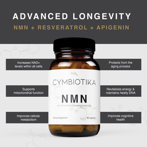 Cymbiotika - NMN 60 caps (Trans-Resveratrol L-Theanine)