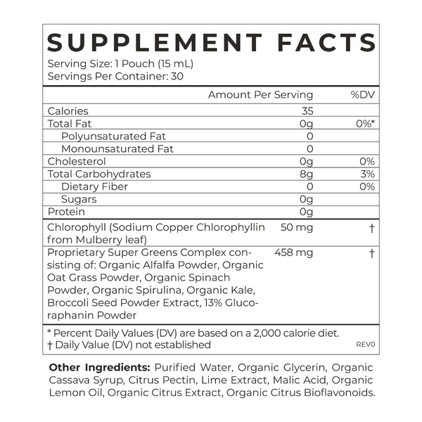 Cymbiotika - SuperGreens 30x15ml Pouches