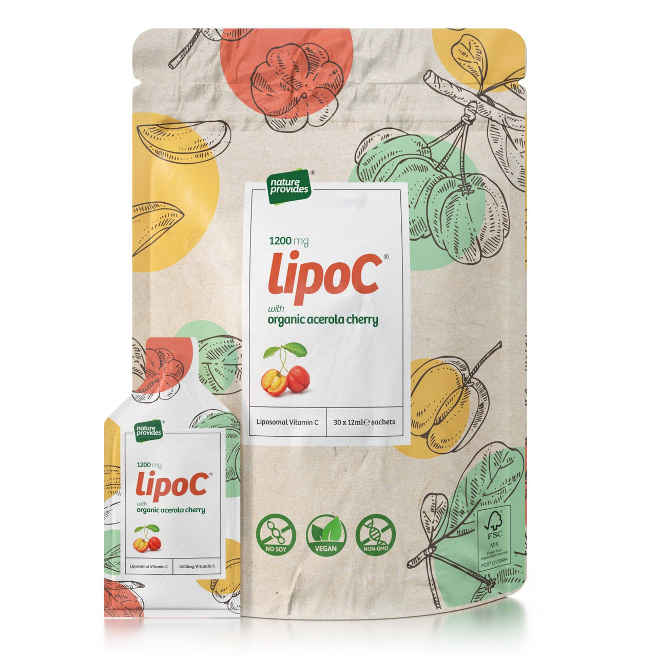 LipoC® 1200mg Liposomal Vitamin C with Organic Acerola