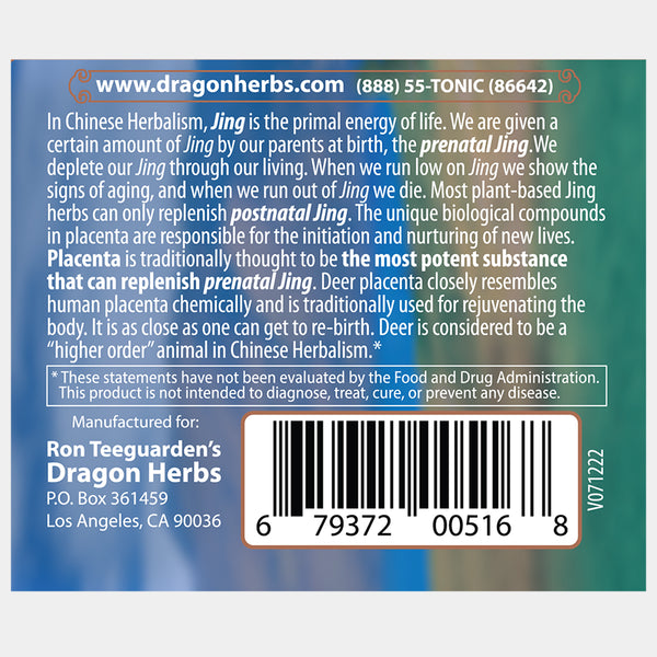 Dragon Herbs - Deer Placenta (60caps/ 500mg)