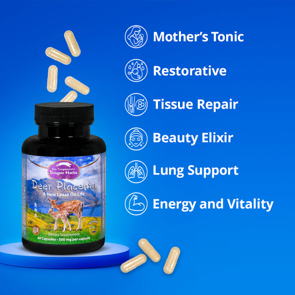 Dragon Herbs - Deer Placenta (60caps/ 500mg)