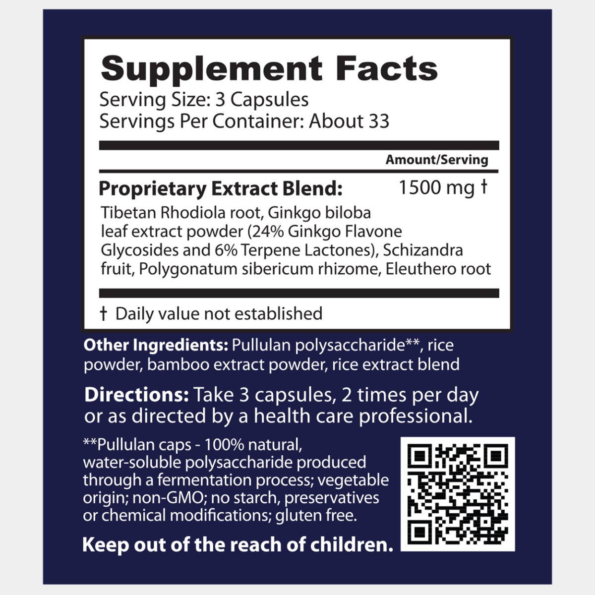 Dragon Herbs Diamond Mind 100 Capsules (500mg)